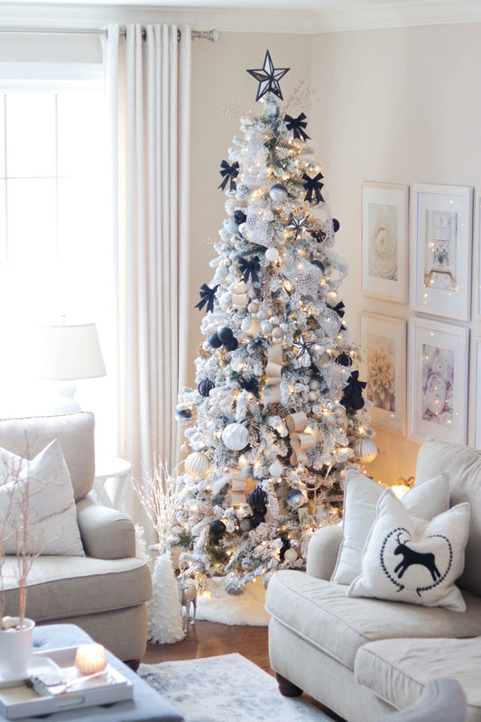 7.5' Slim Artificial Christmas Tree Unlit