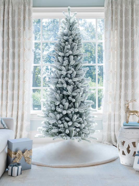 7.5'  Slim Artificial Christmas Tree Unlit