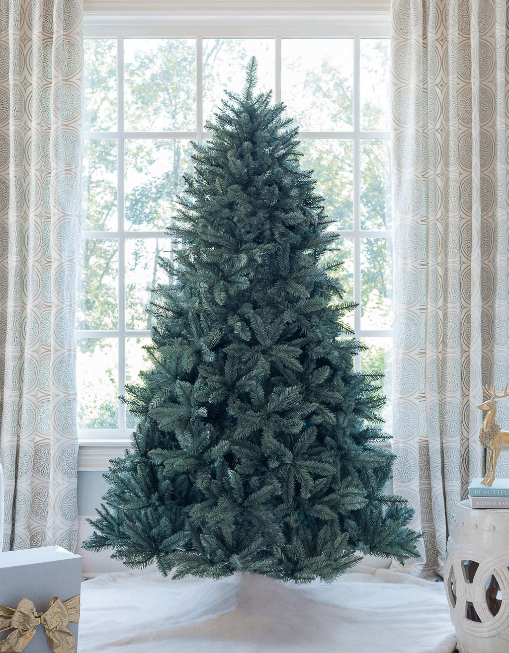 7' Tribeca Blue Spruce Artificial Christmas Tree Unlit