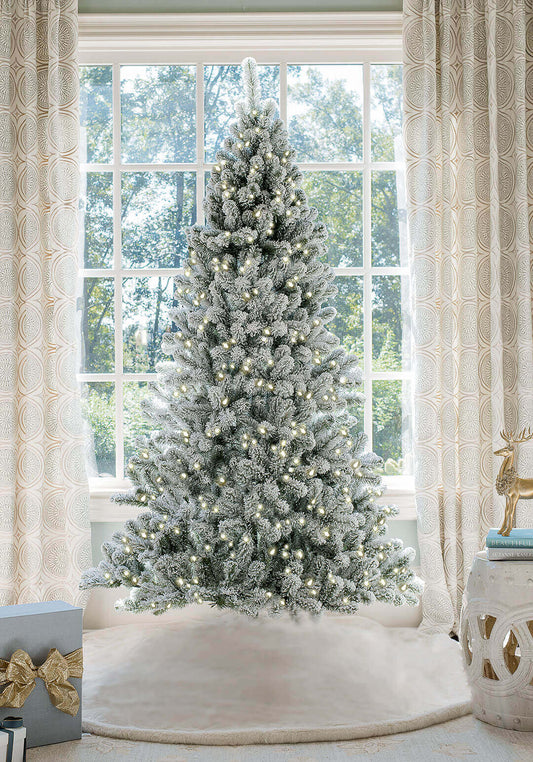 7'  Artificial Christmas Tree with 400 Warm White LED Lights